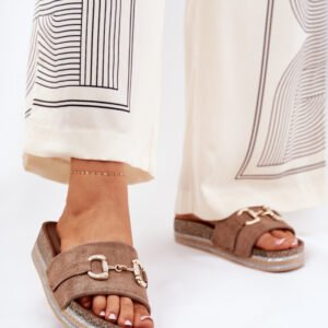 Sandał Klapki Model Morisela M538 Khaki - Step in style