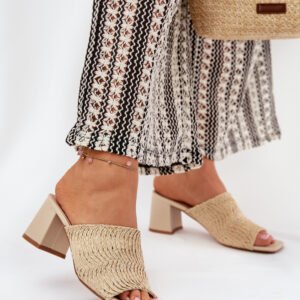 Sandał Klapki Model Ciariloria FY35-6 Beige - Step in style