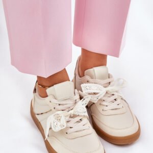 Buty Sportowe Model Zielle 88227 Beige/Panterka - Step in style