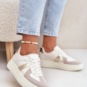 Buty Sportowe Model Goriette 8958 Beige - Step in style