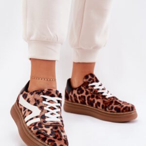 Buty Sportowe Model Totter PC2815 Brown Panterka - Step in style