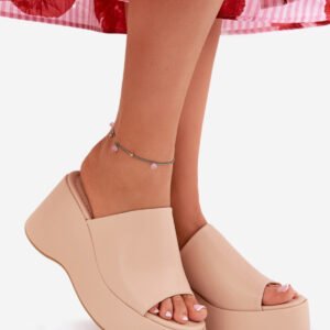 Sandał Klapki Model Kisoffi 8338-305 Beige - Step in style