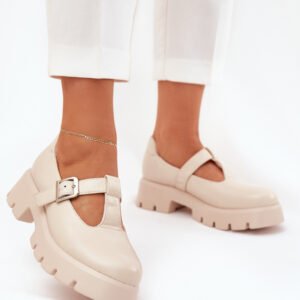 Półbuty Model Venda 1-701 Beige - Step in style