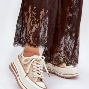 Trampki Model S.Barski BF51-101 Beige - Step in style