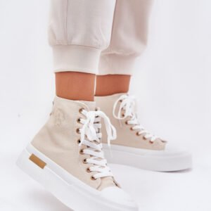 Trampki Model Laviriona PC2805 Beige - Step in style