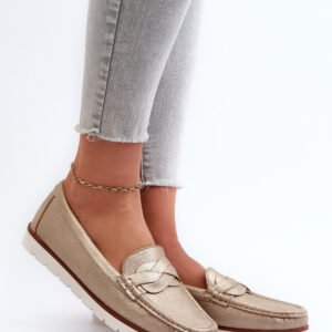 Mokasyny Model Nestalia 834281 Gold - Step in style