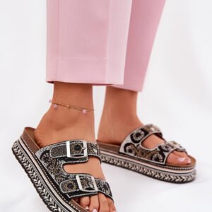 Sandał Klapki Model Mellene W249 Black - Step in style