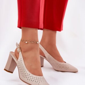 Sandały Modelu Sergio Leone SK163 Beige - Step in style