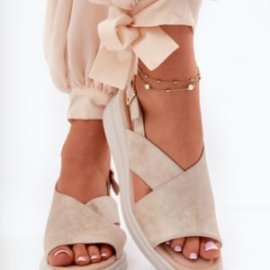 Sandały Model Quilara ASA266-9 Gold - Step in style