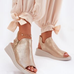 Sandały Model Mevinette ASA266-5 Gold - Step in style