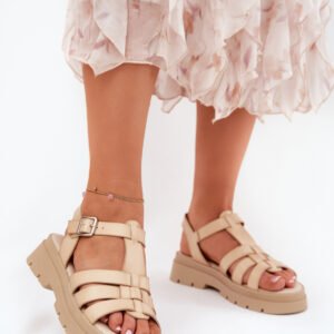 Sandały Model Nendales 5203 Beige - Step in style