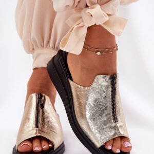 Sandał Klapki Model Irriva ASA266-2 Gold - Step in style