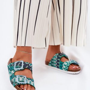 Sandał Klapki Model S.Barski RB51-006 Green - Step in style