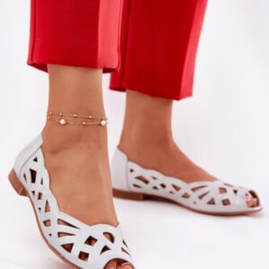 Baleriny Model Calgis ASA136-8 Silver - Step in style