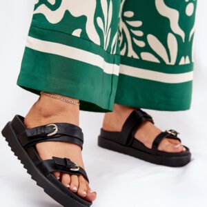 Sandał Klapki Model Wernone TL8-175 Black - Step in style