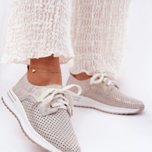 Półbuty Model Artiker 56C2113 Beige/Gold - Step in style