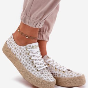 Trampki Model Lee Cooper LCW-25-08-3648L White/Gold - Step in style