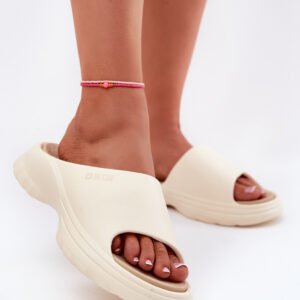 Sandał Klapki Model Big Star RR274A579 Beige - Step in style