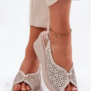 Sandały Model Vinceza 79529 Beige - Step in style