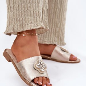 Sandał Klapki Model S.Barski KV51-087 Gold - Step in style