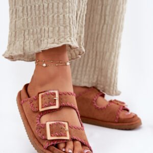 Sandał Klapki Model Visley G474 Camel - Step in style