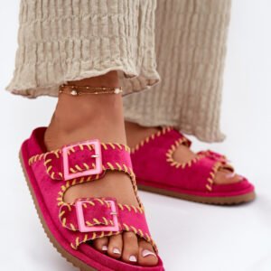 Sandał Klapki Model Visley G474 Fuksja - Step in style