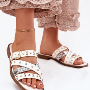 Sandał Klapki Model Manitte 9706 White - Step in style
