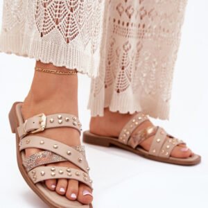 Sandał Klapki Model Manitte 9706 Beige - Step in style