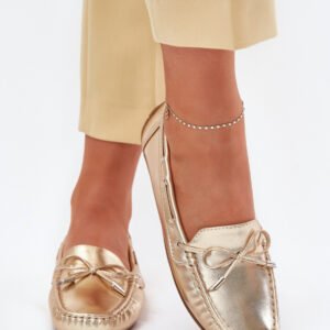 Mokasyny Model Si Passione FT246 Gold - Step in style