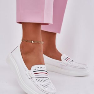 Mokasyny Model Dovema 25PB18-8447 White - Step in style