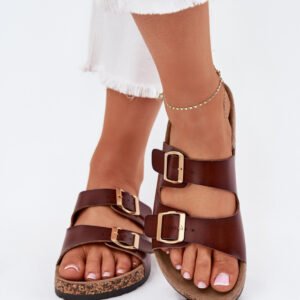 Sandał Klapki Model Iskira 25SD21-8323 Brown - Step in style