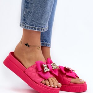 Sandał Klapki Model Katterina BG146P Fuksja - Step in style