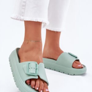 Sandał Klapki Model Viasara 25SD97-8800 Green - Step in style