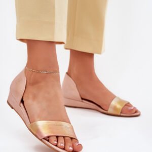 Sandały Model Maciejka 01971-72 Pink Gold - Step in style