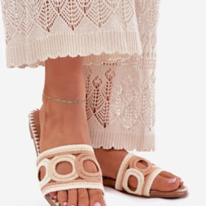 Sandał Klapki Model Nirina LX9607 Beige - Step in style