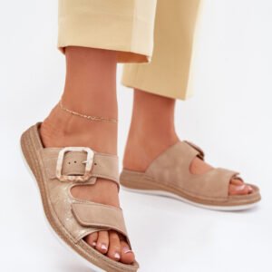 Sandał Klapki Model INBLU MK000013 Beige - Step in style