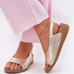 Sandały Model Maciejka L7069 -25 Gold - Step in style