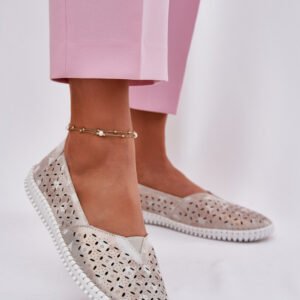 Półbuty Model Chulieta 25PB18-8442 Gold/Grey - Step in style