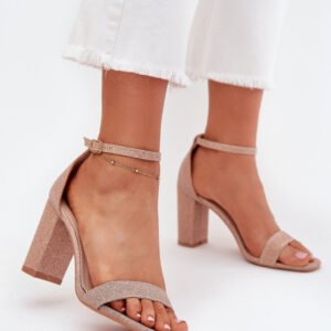 Sandały Model Kavina 1-215 Pink/Gold - Step in style