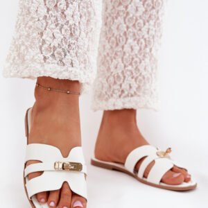Sandał Klapki Model Kerenza 98-213 White - Step in style