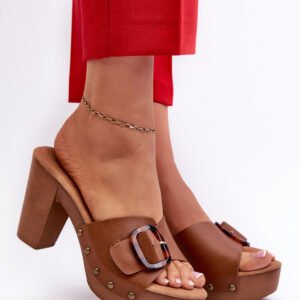 Sandał Klapki Model Betinna 832316 Brown - Step in style