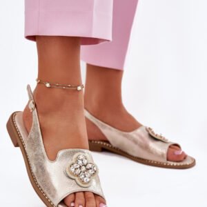 Sandały Model S.Barski KV51-080 Gold - Step in style