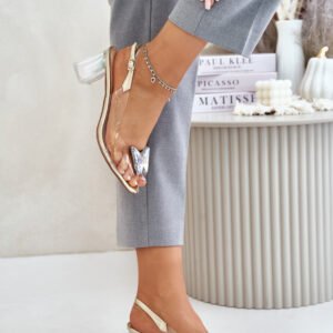 Sandały Model DA MR42-326 Gold - Step in style