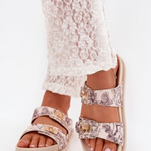 Sandał Klapki Model Sorina 1139 Beige - Step in style