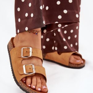 Sandał Klapki Model Livara WD295 Camel - Step in style