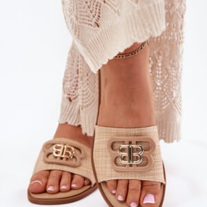 Sandał Klapki Model Nenitta 5257 Beige - Step in style