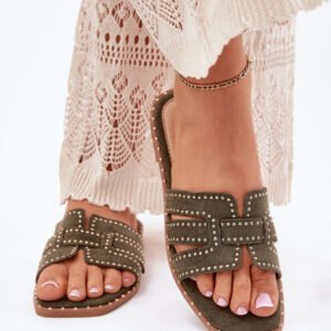 Sandał Klapki Model Anniles 1156 Green - Step in style