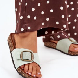 Sandał Klapki Model Zavira WD299 Mint - Step in style