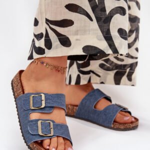 Sandał Klapki Model Vesina WD302 Dark Jeans - Step in style