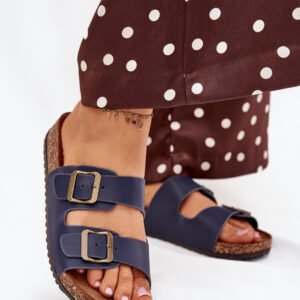 Sandał Klapki Model Vesina WD302 Navy - Step in style